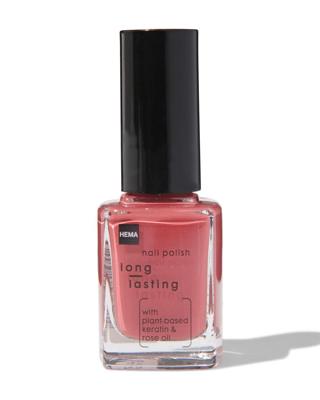 HEMA Long lasting nagellak 015 wacky walnut (donkerroze)
