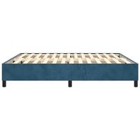 Bedframe zonder matras 200x200 cm fluweel donkerblauw - thumbnail