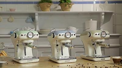 Ariete vintage espressomachine 1389/15 (lichtblauw/wit)