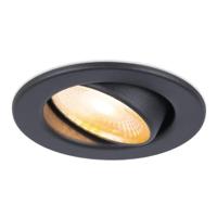 Malta LED inbouwspot - 5 Watt 360 lumen - Dim to warm - Rond - Kantelbaar - IP44 waterdicht - Wit - Incl. Quick Connector box - Zwart - thumbnail