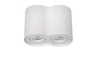 Lucide TUBE - Plafondspot - 2xGU10 - Wit - thumbnail