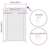Plissjaloezie 90x125 cm wit - thumbnail