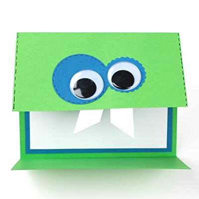 Vaessen Creative • wiebeloogjes wit-zwart 30mm 2pcs