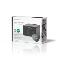 Nedis TosLink-Splitter | 2-wegs | Zwart | 1 stuks - ASPL2512BK ASPL2512BK - thumbnail