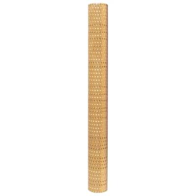 VidaXL Balkonscherm 400x80 cm poly rattan lichtbruin - thumbnail