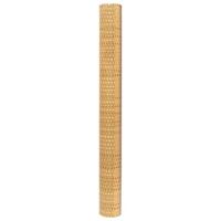 VidaXL Balkonscherm 400x80 cm poly rattan lichtbruin - thumbnail