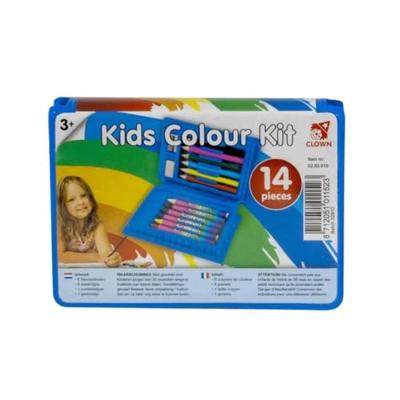 Clown Kinder Kleurkoffer 14-delig