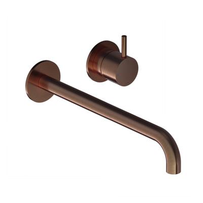 Hotbath Cobber afbouwdeel inbouw wastafelmengkraan en 25 cm uitloop geborsteld koper PVD CB005EXT25BCP Hotbath Cobber afbouwdeel inbouw wastafelmengkraan en 25 cm uitloop geborsteld koper PVD CB005EXT25BCP