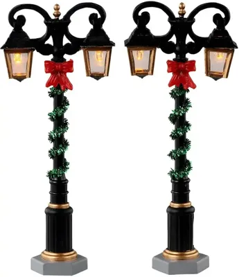 Splendid Lights Set Of 2 B/O (4.5V) Kersthuisje LEMAX - Lemax