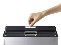 Joseph Joseph Folio Steel Snijplankset - Set van 4 - Zilver / Zwart - thumbnail