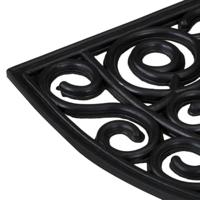 Deurmat halfrond 45x75 cm rubber - thumbnail