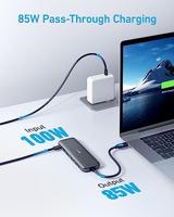 Anker USB C-hub, 332 USB-C-hub (5-in-1) met 4K HDMI-scherm, 5 Gbps datapoort en 2 USB-A-poorten voor MacBook Pro, Air, Dell XPS, Lenovo Thinkpad, HP laptops Meer - thumbnail