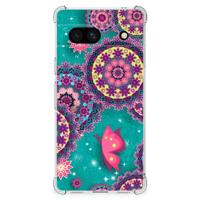 Google Pixel 7A Back Cover Cirkels en Vlinders - thumbnail