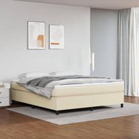 Boxspringframe kunstleer crmekleurig 180x200 cm - thumbnail