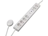 Hama Stekkerdoos 6-voudig Met Voetschakelaar 1.5m Wit - thumbnail