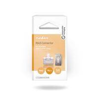 Nedis RJ45-Connector | Male | Stranded STP CAT5 | Recht | Verguld | 10 Stuks | PVC | Transparant | Doos - CCGB89303ME - thumbnail