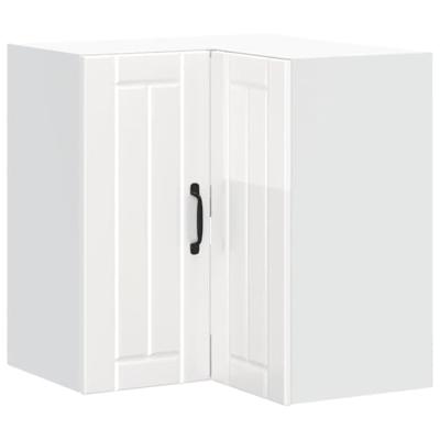 Keukenwandhoekkast Lucca bewerkt hout hoogglans wit Keukenwandhoekkast Lucca bewerkt hout hoogglans wit