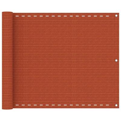 VidaXL Balkonscherm 75x600 cm hdpe oranje