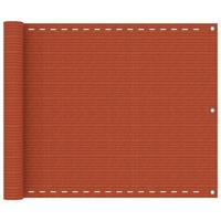 VidaXL Balkonscherm 75x600 cm hdpe oranje - thumbnail