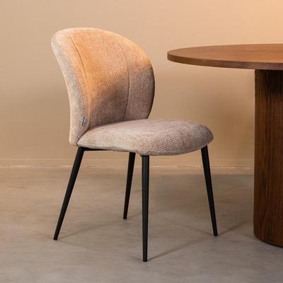 LABEL51 Eetkamerstoel 'Vino' Elite stof, kleur Clay