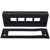 TRU COMPONENTS DVK-W4 Kabelinvoeringsplaat Klem-Ø (max.): 16 mm Polyamide Zwart 1 stuk(s) - thumbnail