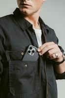 Nomad Traditional Horween lederen hoesje iPhone 16 Pro Max - Black - thumbnail