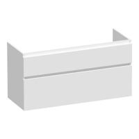 Brauer Delight - Onderkast - 120 cm - met 2 Softclose Lades Greeploos en 2 Sifon Uitsparingen - Mat Wit - thumbnail