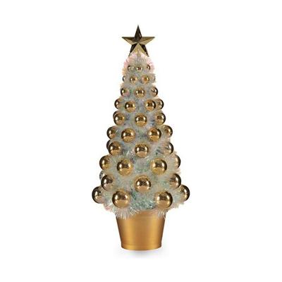 Kerstboom Krist+ 18CH307/IRIDESCENT Gouden Polypropyleen Plastic Iriserend 16 x 37,5 x 16 cm
