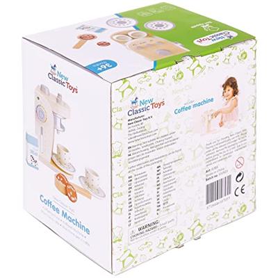New Classic Toys houten koffiezetapparaat - wit