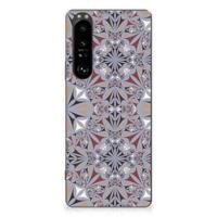 Sony Xperia 1 III | TPU | Siliconen hoesje | Flower Tiles - thumbnail