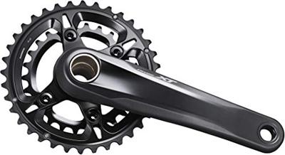 SHIMANO crankstel "deore xt fc-m8100" crankset shim.xt fcm8100 26/36t.180mm ht2 12sp bl. - thumbnail