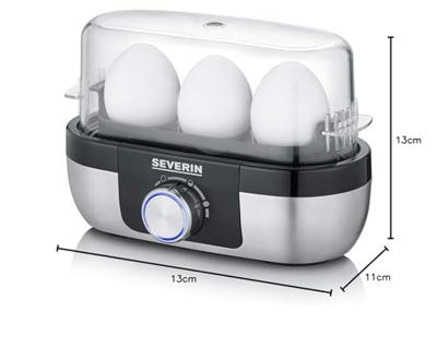 Severin EK 3163 Eierkoker BPA-vrij, Met maatbeker, Met eierprikker RVS, Zwart Severin EK 3163 Eierkoker BPA-vrij, Met maatbeker, Met eierprikker RVS, Zwart