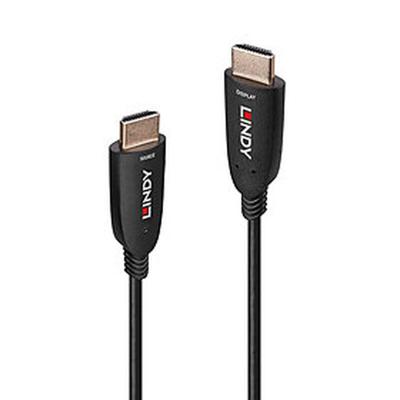 LINDY 38511 HDMI-kabel HDMI Aansluitkabel HDMI-A-stekker 15.00 m Zwart 8K UHD