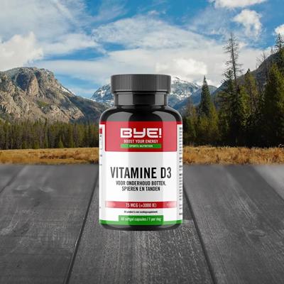 Vitamine D3 BYE! nutrition - 60 capsules Vitamine D3 BYE! nutrition - 60 capsules