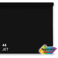 Superior Achtergrondpapier 44 Jet Zwart 2,72 x 25m - thumbnail