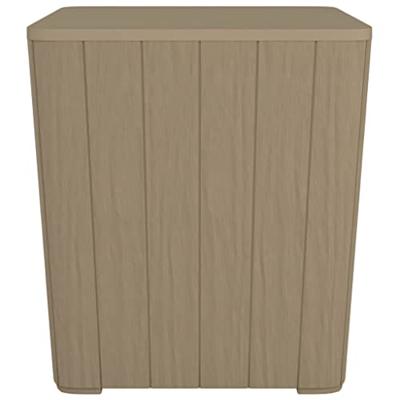 Tuintafel met afneembaar deksel polypropeen lichtbruin Tuintafel met afneembaar deksel polypropeen lichtbruin