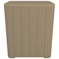 Tuintafel met afneembaar deksel polypropeen lichtbruin - thumbnail