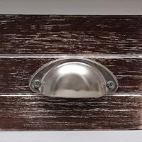 Bijzettafel 40x40x40 cm paulowniahout bruin - thumbnail