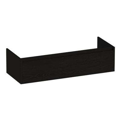Brauer Hope - Onderkast - 120 cm - met 1 Softclose Lades Greeploos en 2 Sifon Uitsparingen Timber Black