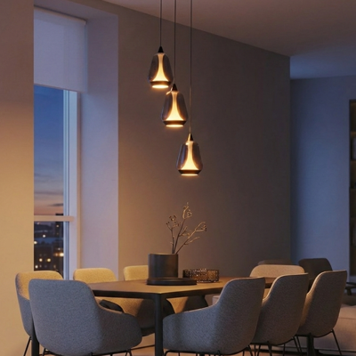 Lyora Design hanglampAlish 3-lichts smoke glas - 9416967