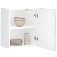 Keukenwandkasten 2 st Porto bewerkt hout betongrijs - thumbnail