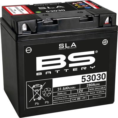 BS-BATTERY Bs-batterij batterij "53030 battery 53030 bs sla
