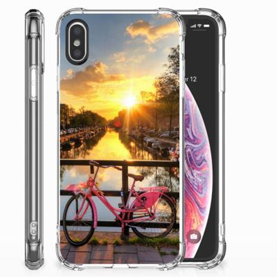 Apple iPhone X | Xs Telefoonhoesje met valbescherming Amsterdamse Grachten Apple iPhone X | Xs Telefoonhoesje met valbescherming Amsterdamse Grachten