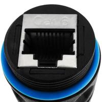 Techly IWP-MD C6-IP68T tussenstuk voor kabels RJ-45 Zwart - thumbnail