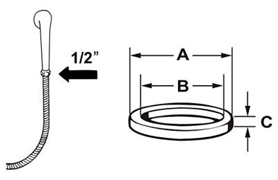 Cornat Dichting-Set Doucheslang 1/2 (4St) - TEC380225 Cornat Dichting-Set Doucheslang 1/2 (4St) - TEC380225