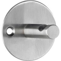 Alco al-2847 wandgarderobe zilver 1 haak incl. bevestigingsmateriaal - thumbnail