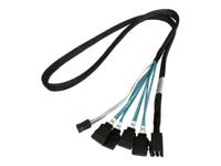 HighPoint mSAS Kabel 1xSFF8643->4xSATA adapter - thumbnail