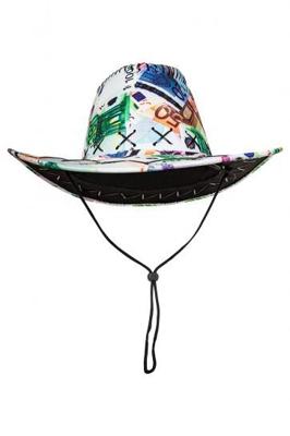 Cowboyhoed met euro print