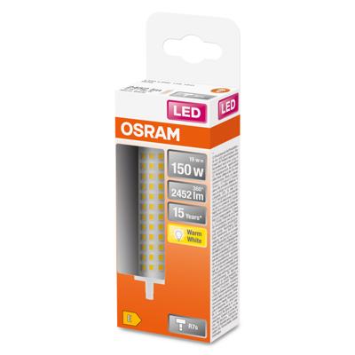 OSRAM HOMELIGHTING 4058075432697 LED-lamp Energielabel E (A - G) R7s Ballon 18.2 W = 150 W Warmwit (Ø x l) 28 mm x 142 mm 1 stuk(s)