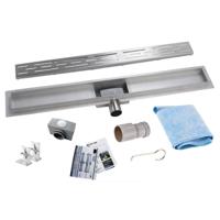 Wiesbaden Douchegoot Eco RVS Met Flens 110 cm - thumbnail